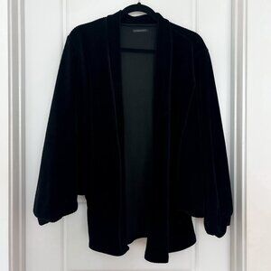 Do Everything In Love Velvet Kimono - Black - One Size